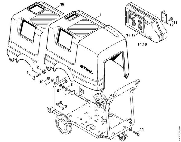 Machine cover Electric pressure washers (RE) RE 640 W Stihl