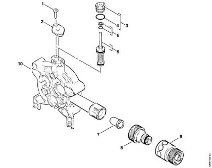 Pump housing Electric pressure washers (RE) RE 820 KM Stihl