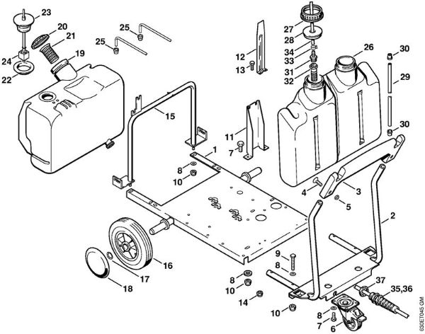 Chassis Electric pressure washers (RE) RE 840 W Stihl