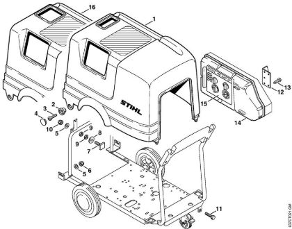 Machine cover Electric pressure washers (RE) RE 840 W Stihl