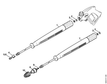 Spray lance/wand, Rotary nozzle Electric pressure washers (RE) RE 880 W Stihl