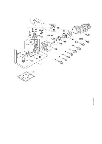 Picture of Electric motor, Connecting cable, Valve block, Pump RE 90.0