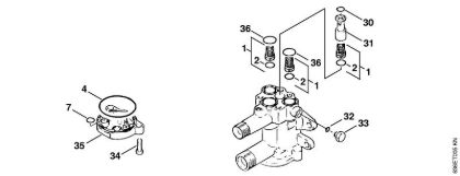 Valve block Electric pressure washers (RE) RE 900 KM Stihl