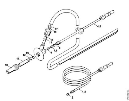 Pipe cleaning kit, Wet sand jet-stream kit Electric pressure washers (RE) RE 961 PLUS Stihl