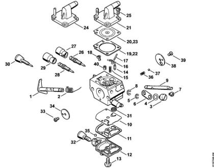 Carburetor C1Q-S162, C1Q-S83 Special-purpose units (PC, SP, MC) SP 200 Stihl