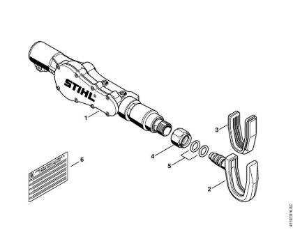 Gear head, Hook Special-purpose units (PC, SP, MC) SP 200 Stihl