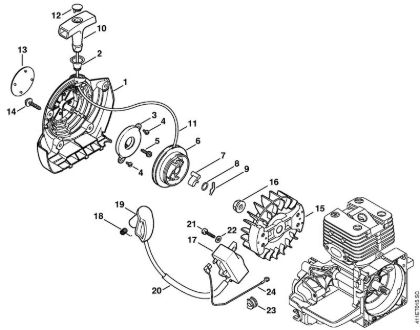 Rewind starter, Ignition system Special-purpose units (PC, SP, MC) SP 200 Stihl