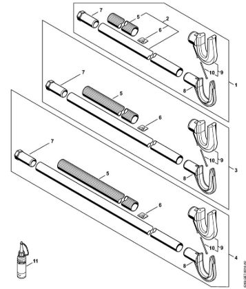 Drive tube assembly Special-purpose units (PC, SP, MC) SP 471 Stihl
