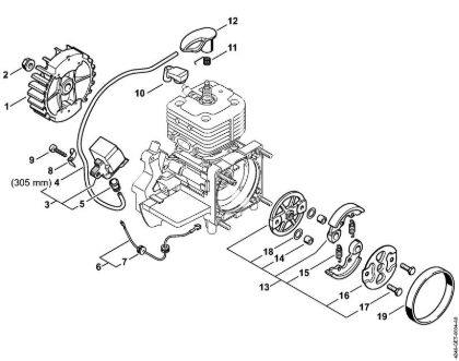 Ignition system, Clutch Special-purpose units (PC, SP, MC) SP 471 Stihl