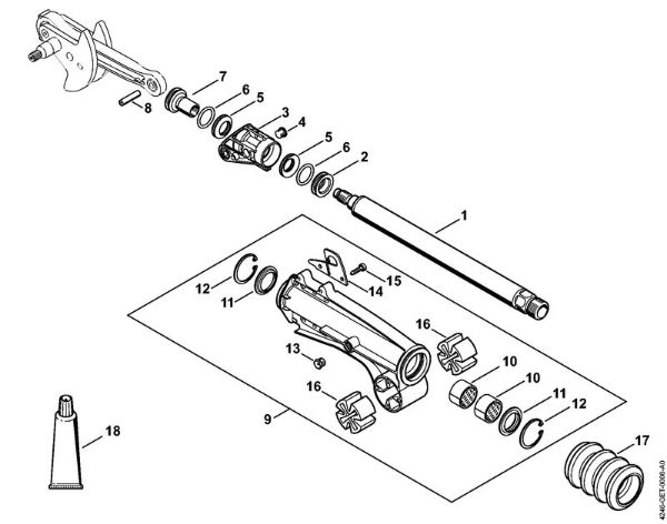 Pushrod, Guide tube Special-purpose units (PC, SP, MC) SP 471 Stihl