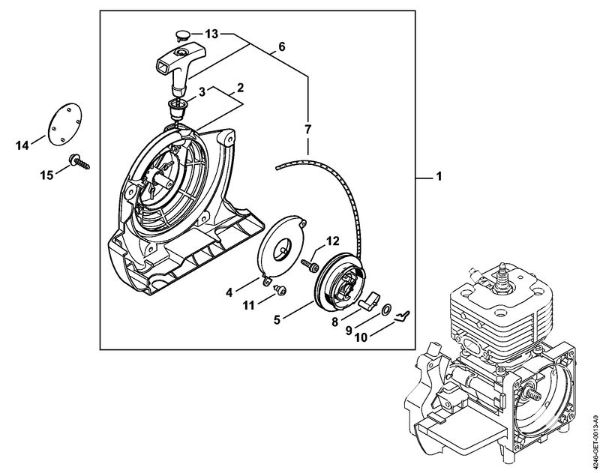 Rewind starter Special-purpose units (PC, SP, MC) SP 471 Stihl