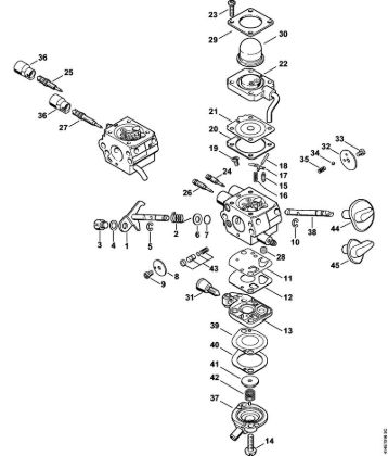 Carburetor C1Q-S177, C1Q-S171, C1Q-S174, C1Q-S131 Special-purpose units (PC, SP, MC) SP 90 T Stihl