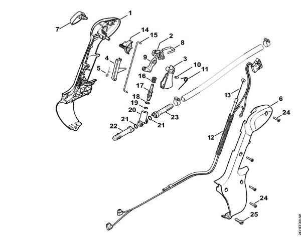 Control handle Mistblowers (SR) SR 200-D Stihl