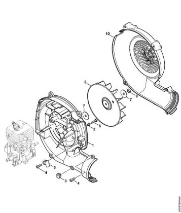 Fan housing, Fan wheel Mistblowers (SR) SR 200-D Stihl