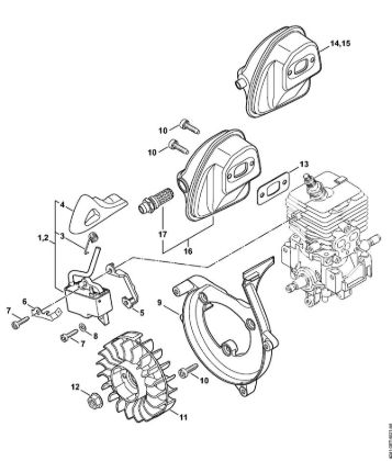 Ignition system, Muffler Mistblowers (SR) SR 200-D Stihl