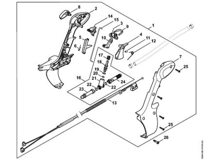 Control handle Mistblowers (SR) SR 450 Stihl