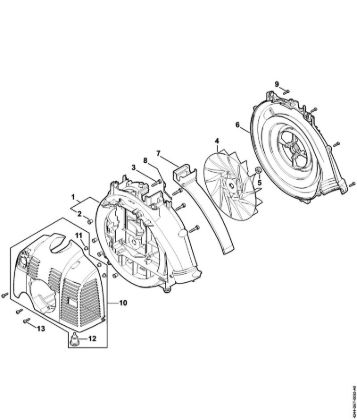 Fan housing, Shroud Mistblowers (SR) SR 450 Stihl