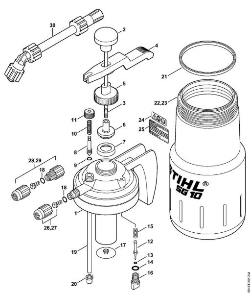 Pump, Container Sprayers (SG) SG 10 Stihl
