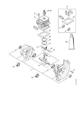 Picture of Crankcase, Cylinder SG 230