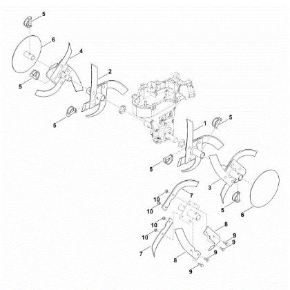 Picture of F - Hoe assy. MH 445.1 R