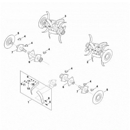 Picture of F - Hoe assy. MH 600.1