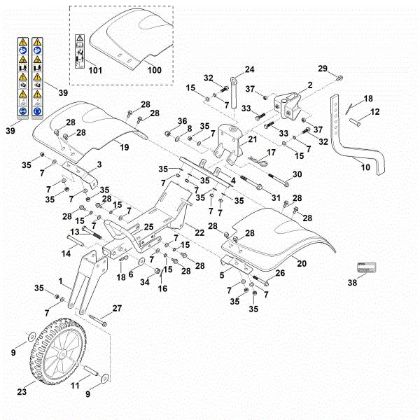 Picture of C - Cover, Chassis MH 610.0