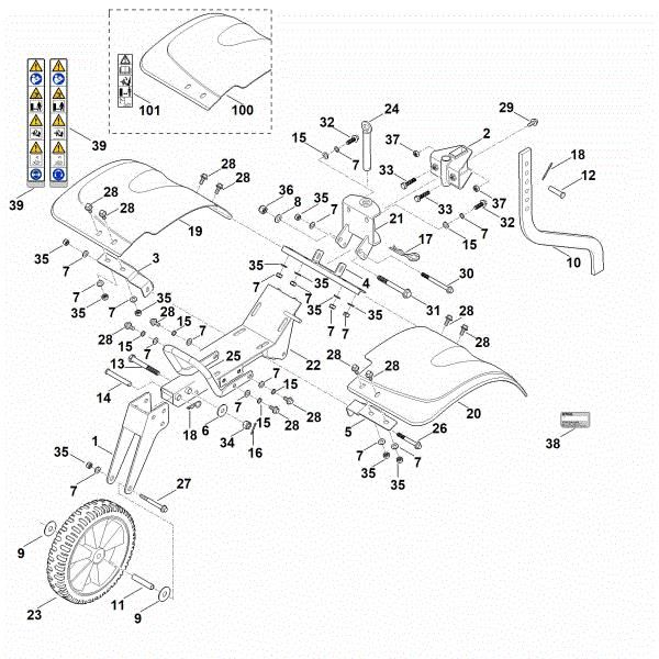 Picture of C - Cover, Chassis MH 610.0