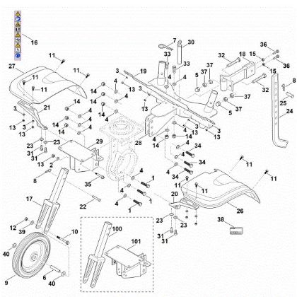 Picture of C - Cover, Chassis MH 700.1