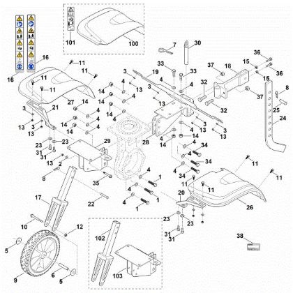 Picture of C - Cover, Chassis MH 710.0