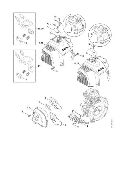 Picture of Muffler, Shroud FR 410 C-E
