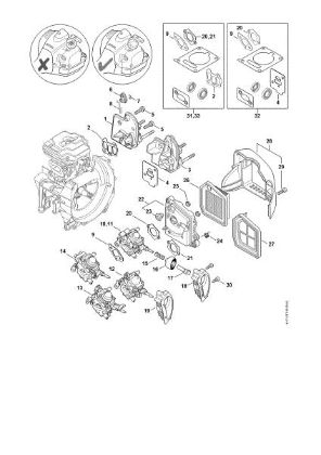 Picture of Spacer flange, Air filter FR 410 C-E