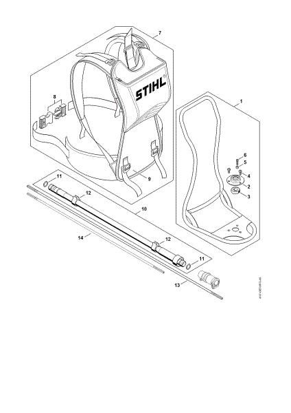 Picture of Support frame, Flexible shaft FR 410 C-E