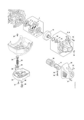 Picture of Clutch, Clutch housing FR 460 TC-E