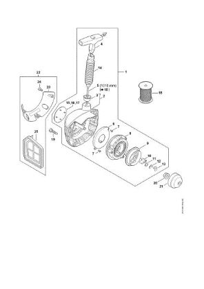 Picture of Rewind starter FR 460 TC-E