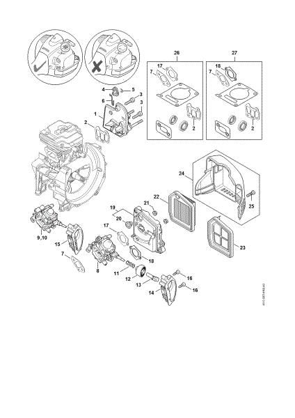 Picture of Spacer flange, Air filter FR 480 C-E (4147)