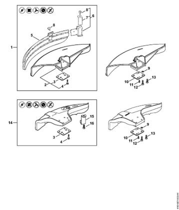 Deflector FS 100 R, FS 100 RX Brushcutters (FS) FS 100 R Stihl