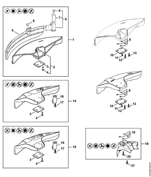 Deflector Brushcutters (FS) FS 130 Stihl