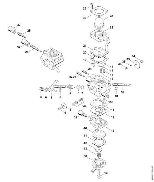 Picture of Carburetor C1Q-S173, C1Q-S130, C1Q-S175, C1Q-S132 FS 130 R
