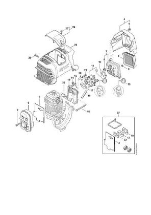 Picture of Muffler, Air filter FS 131
