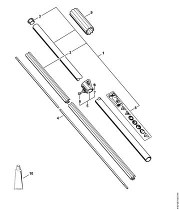 Drive tube assembly FS 131 R Brushcutters (FS) FS 131 R Stihl