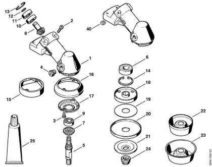 Gear head    3 42 828 253 Brushcutters (FS) FS 220 Stihl