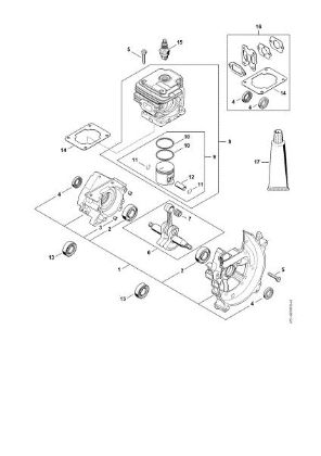 Picture of Crankcase, Cylinder FS 235