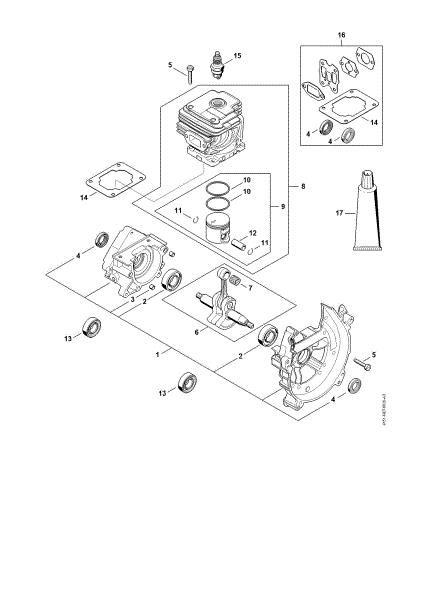 Picture of Crankcase, Cylinder FS 235