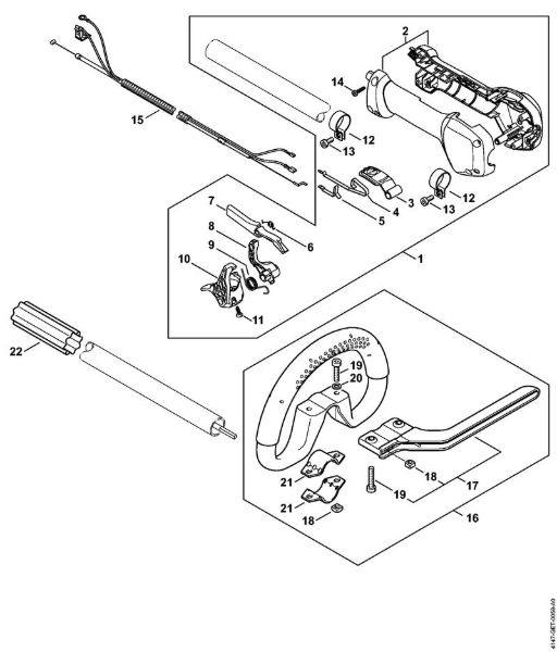Loop handle Brushcutters (FS) FS 240 R Stihl