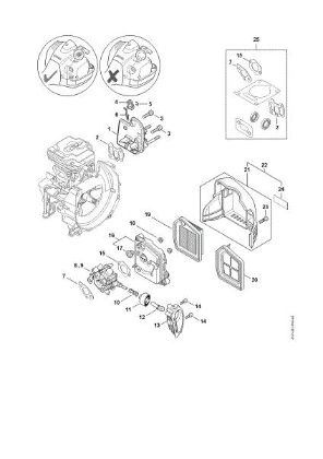 Picture of Spacer flange, Air filter FS 240 R