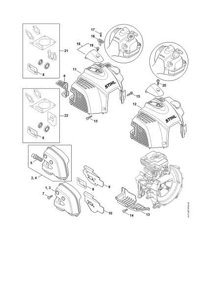 Picture of Muffler, Shroud FS 240 RC-E
