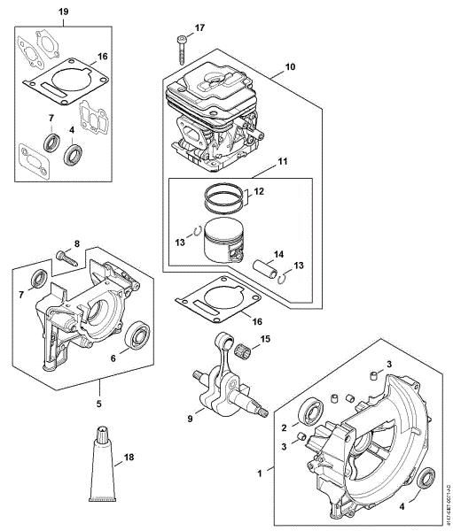 Picture of Crankcase, Cylinder FS 261 C-E