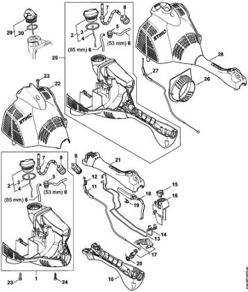 Motor housing Brushcutters (FS) FS 40 - 4144 Stihl