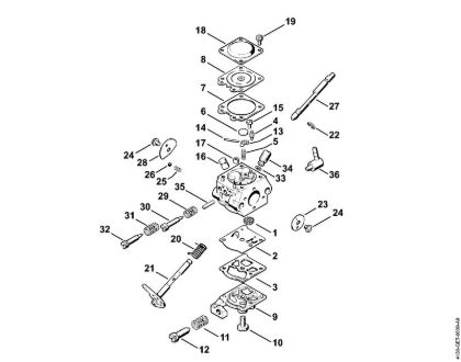 Carburetor WT-160 Brushcutters (FS) FS 44 R Stihl
