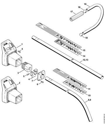 Drive tube assembly FS 40, FS 44 (17.94) Brushcutters (FS) FS 44 R Stihl